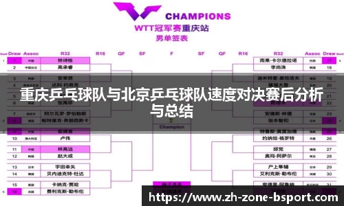 重庆乒乓球队与北京乒乓球队速度对决赛后分析与总结